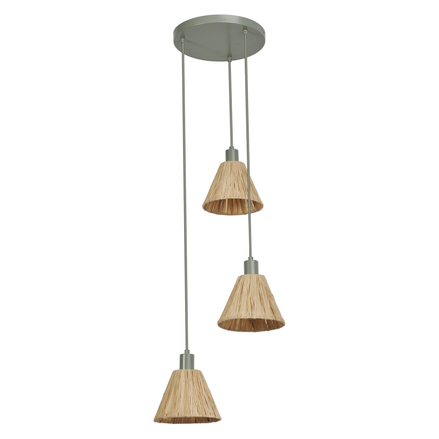Ledvance - Lühter DECOR RAFFIA 3xE27/15W/230V Palmi niin