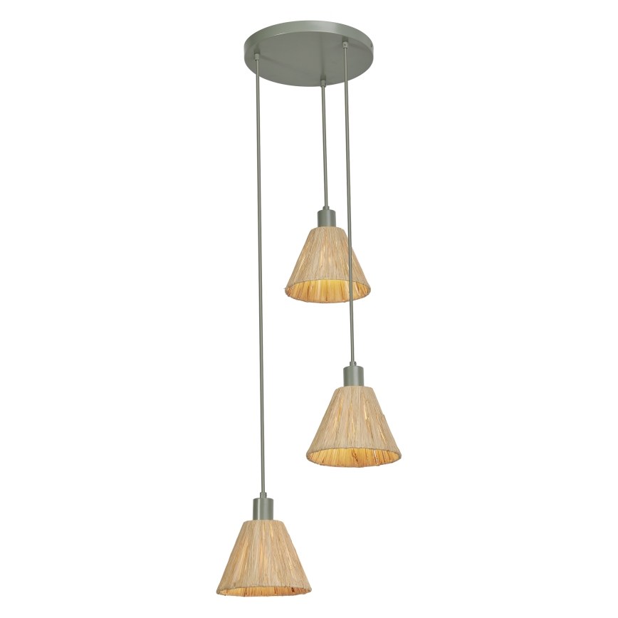 Ledvance - Lühter DECOR RAFFIA 3xE27/15W/230V Palmi niin