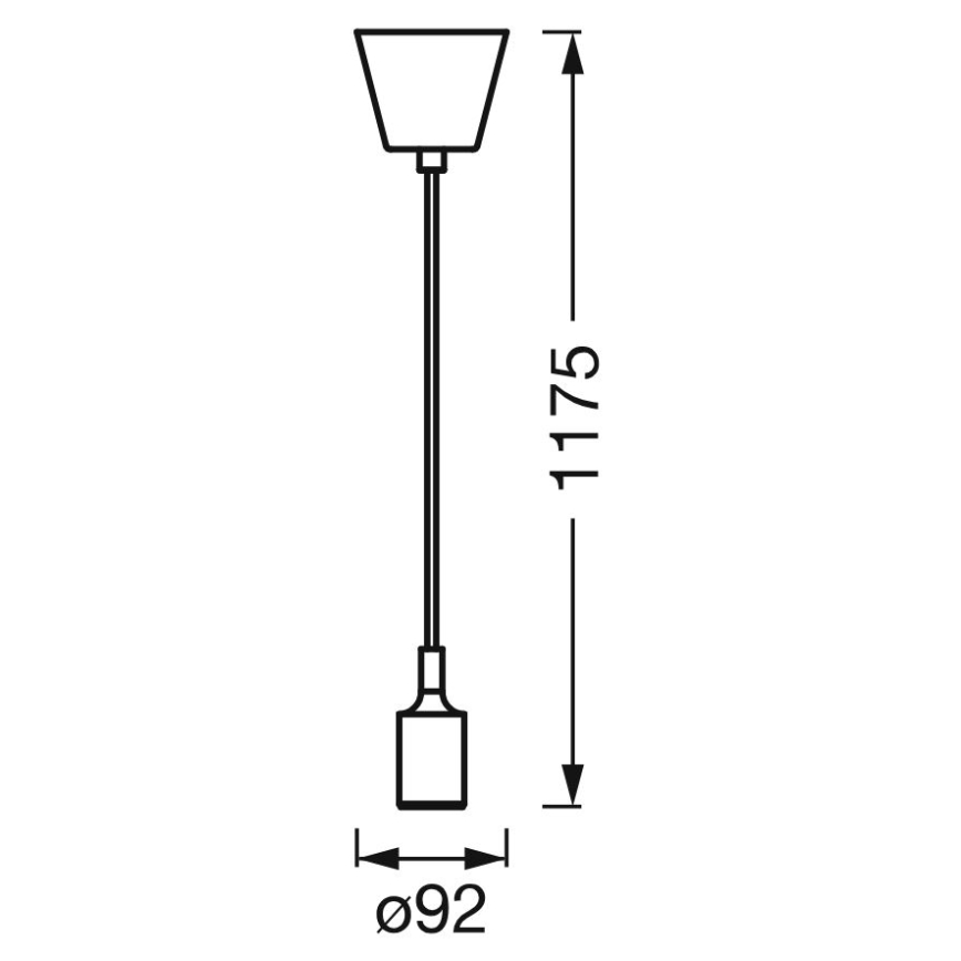 Ledvance - Lühter PENDULUM BELL 1xE27/15W/230V must