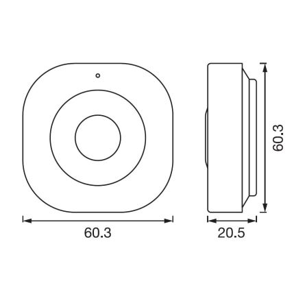Ledvance - Nutikas liikumisandur SMART+ 3,7V Wi-fi
