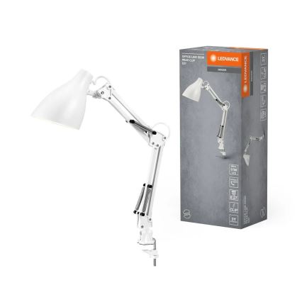 Ledvance - PEAR laualamp kinnitusklambriga 1xE27/11W/230V valge