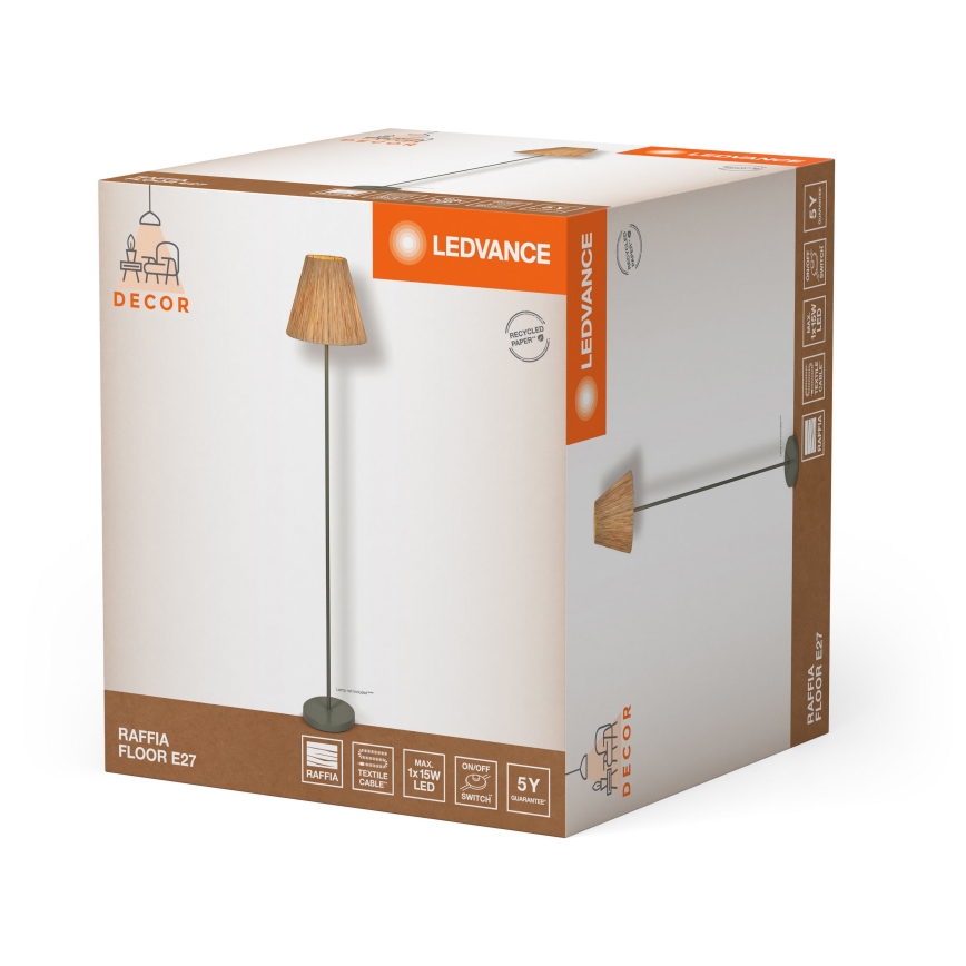 Ledvance - Põrandalamp DECOR RAFFIA 1xE27/15W/230V Palmi niin
