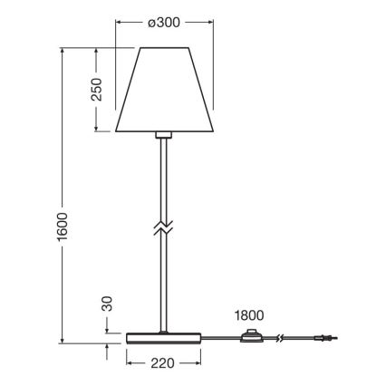 Ledvance - Põrandalamp DECOR RAFFIA 1xE27/15W/230V Palmi niin