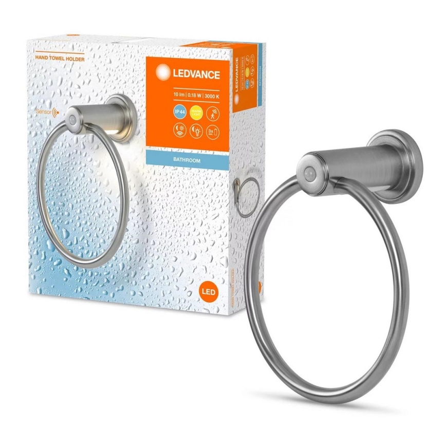Ledvance - Rätikuhoidik koos LED dioodidega taustvalgustus 3xAAA IP44