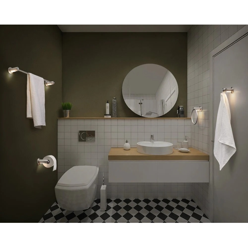 Ledvance - Rätikuhoidik koos LED dioodidega taustvalgustus 3xAAA IP44