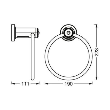 Ledvance - Rätikuhoidik koos LED dioodidega taustvalgustus 3xAAA IP44