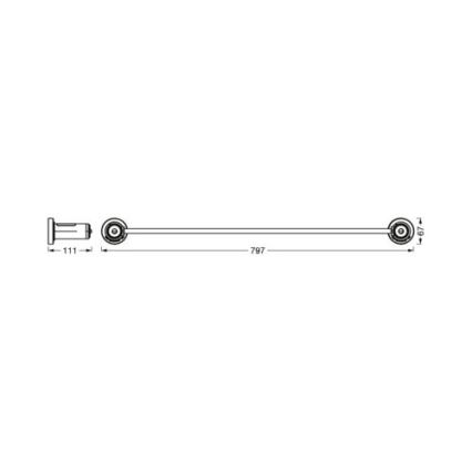Ledvance - Rätikuhoidik koos LED dioodidega taustvalgustus 6xAAA IP44