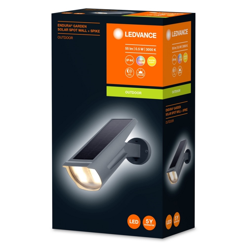 Ledvance - RGB LED Päikesepaneeliga valgusti ENDURA LED/0,5W/3,6V 1200 mAh IP44