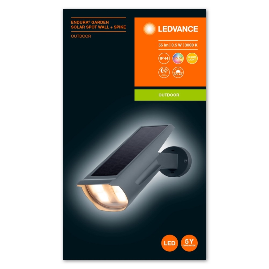 Ledvance - RGB LED Päikesepaneeliga valgusti ENDURA LED/0,5W/3,6V 1200 mAh IP44