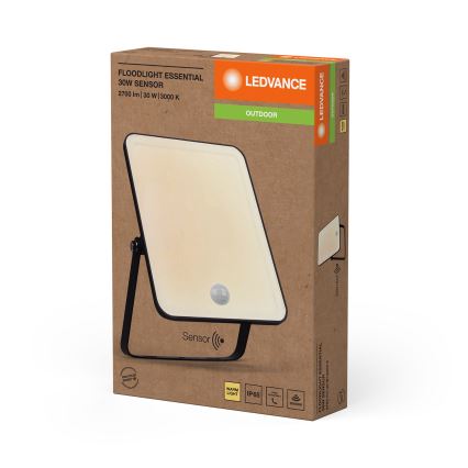 Ledvance - LED välisseinale kinnitatav prožektor liikumis- ja hämaruseanduriga FLOODLIGHT LED/30W/230V IP65