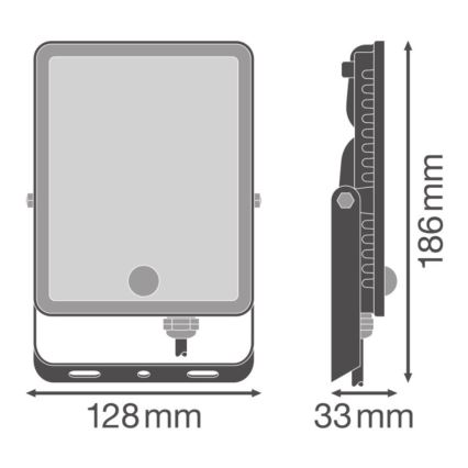Ledvance - LED välisseinale kinnitatav prožektor liikumis- ja hämaruseanduriga FLOODLIGHT LED/30W/230V IP65