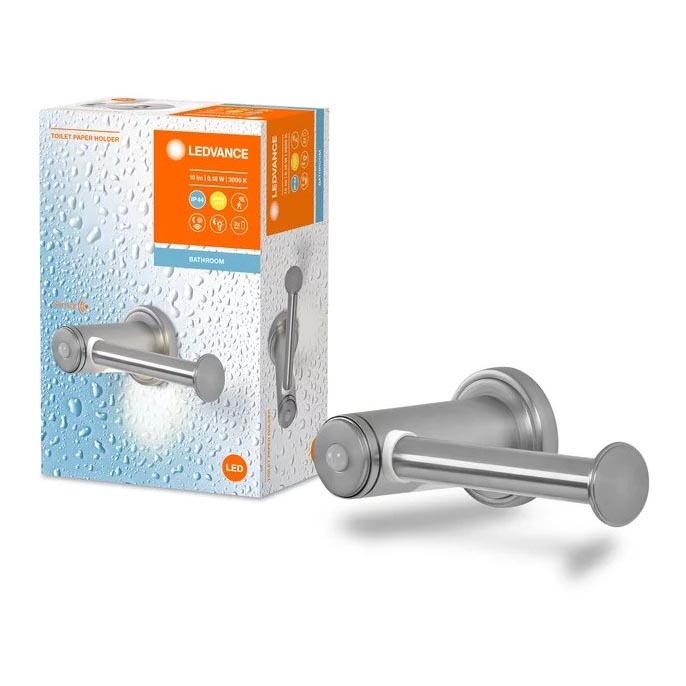 Ledvance - Tualettpaberihoidja  koos LED dioodidega taustvalgustus 3xAAA IP44