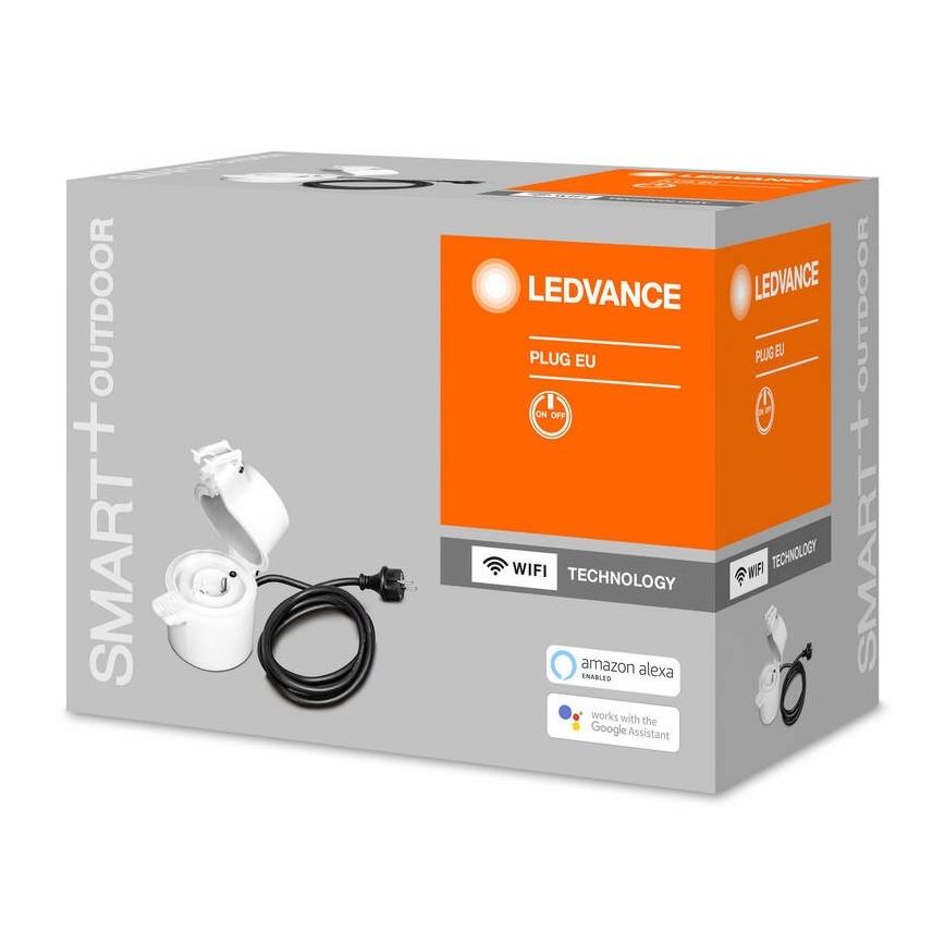 Ledvance - Väli nutikas pistik SMART+ PLUG SCHUKO 3680W IP44 Wi-Fi