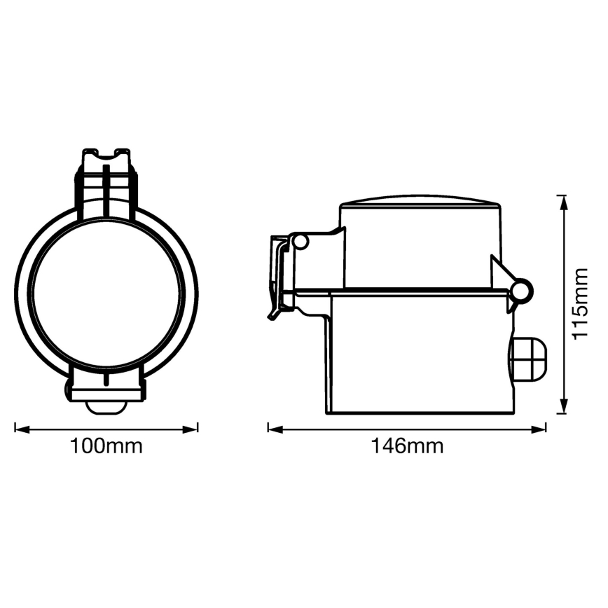Ledvance - Väli nutikas pistik SMART+ PLUG SCHUKO 3680W IP44 Wi-Fi