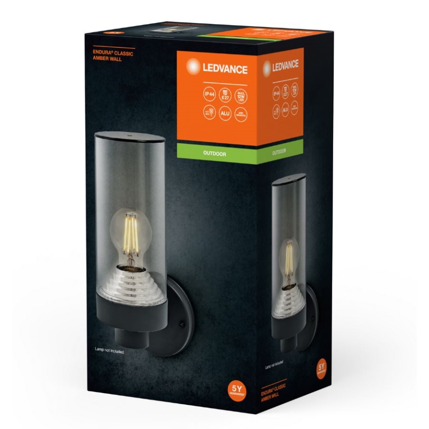 Ledvance - Väli seinavalgusti AMBER 1xE27/20W/230V IP44