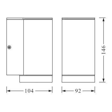 Ledvance - Väli seinavalgusti BEAM 1xGU10/35W/230V IP44