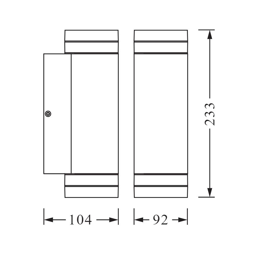 Ledvance - Väli seinavalgusti BEAM 2xGU10/35W/230V IP44