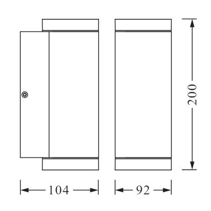 Ledvance - Väli seinavalgusti BEAM 2xGU10/35W/230V IP44