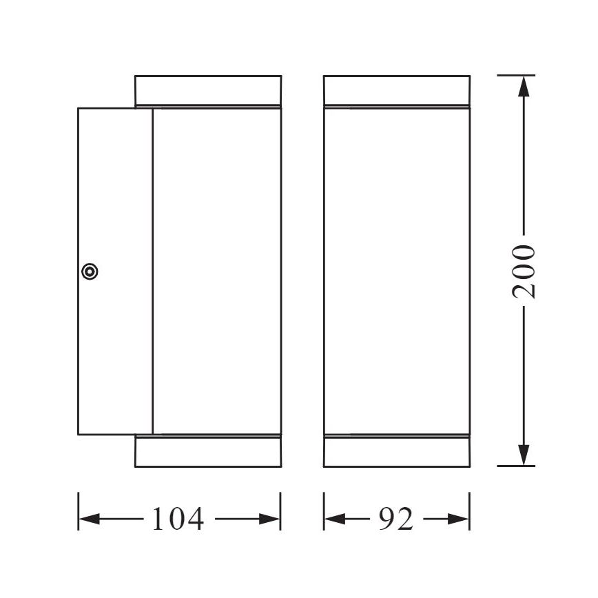 Ledvance - Väli seinavalgusti BEAM 2xGU10/35W/230V IP44