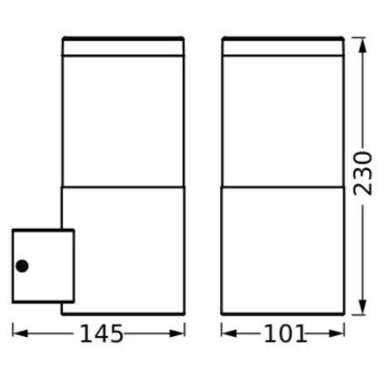 Ledvance - Väli seinavalgusti EBRO 1xE27/20W/230V IP44