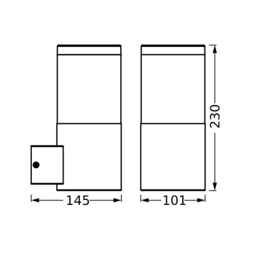 Ledvance - Väli seinavalgusti EBRO 1xE27/20W/230V IP44