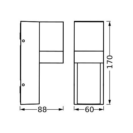 Ledvance - Väli seinavalgusti ISIDOR 1xGU10/35W/230V IP65