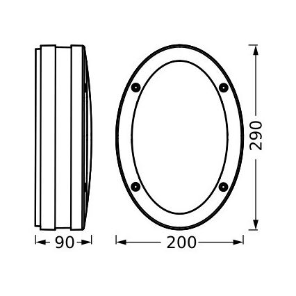 Ledvance - Väli seinavalgusti ORBI 2xE27/18W/230V IP65