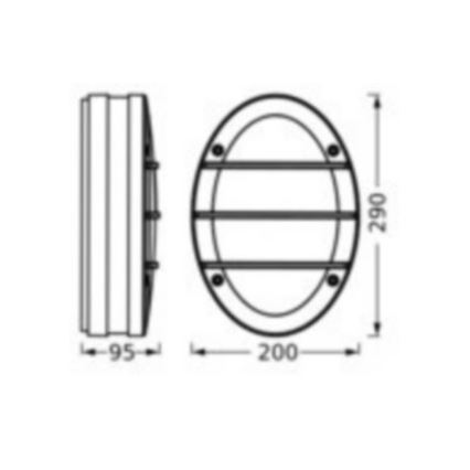 Ledvance - Väli seinavalgusti ORBICK 2xE27/18W/230V IP65