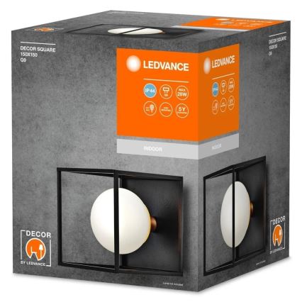 Ledvance - Väline seinavalgusti DECOR SQUARE 1xG9/28W/230V IP44