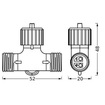 Ledvance - Väliühendus ENDURA 24W/12V IP67