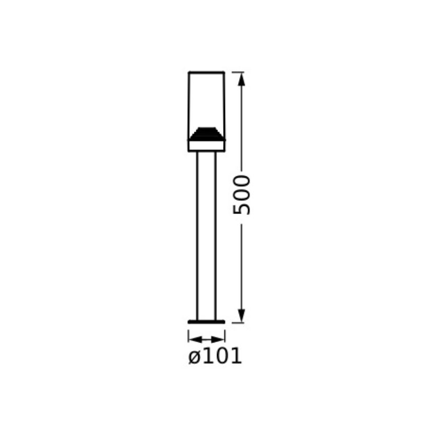 Ledvance - Välivalgusti AMBER 1xE27/20W/230V IP44
