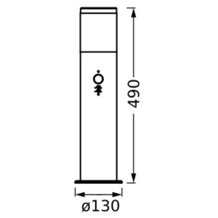 Ledvance - Välivalgusti anduriga EBRO 1xE27/20W/230V IP44