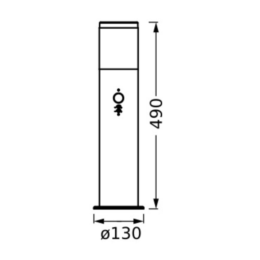 Ledvance - Välivalgusti anduriga EBRO 1xE27/20W/230V IP44