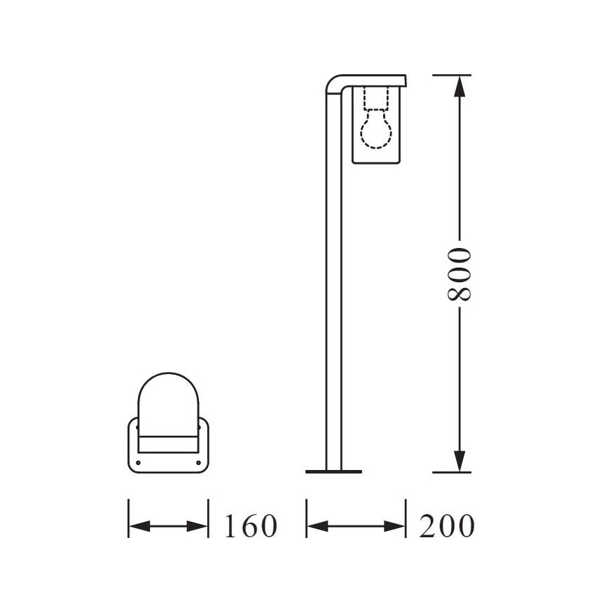 Ledvance - Välivalgusti CASCADE 1xE27/25W/230V IP44 80 cm