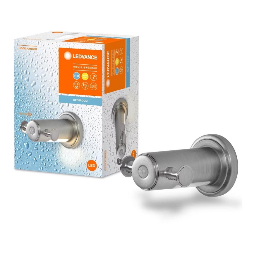 Ledvance - Vannitoa seinale kinnitatav nagi koos LED dioodidega taustvalgustusega IP44 3xAAA