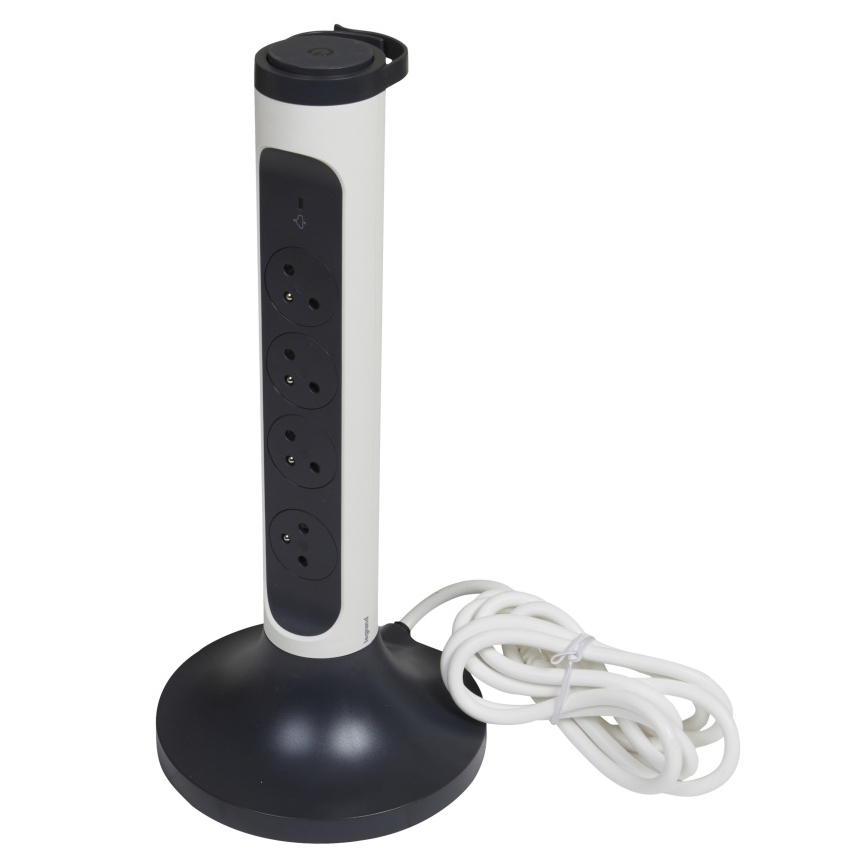 Legrand 049410 - Pistikupesade torn 230V/16A, 4x2P+T 2m