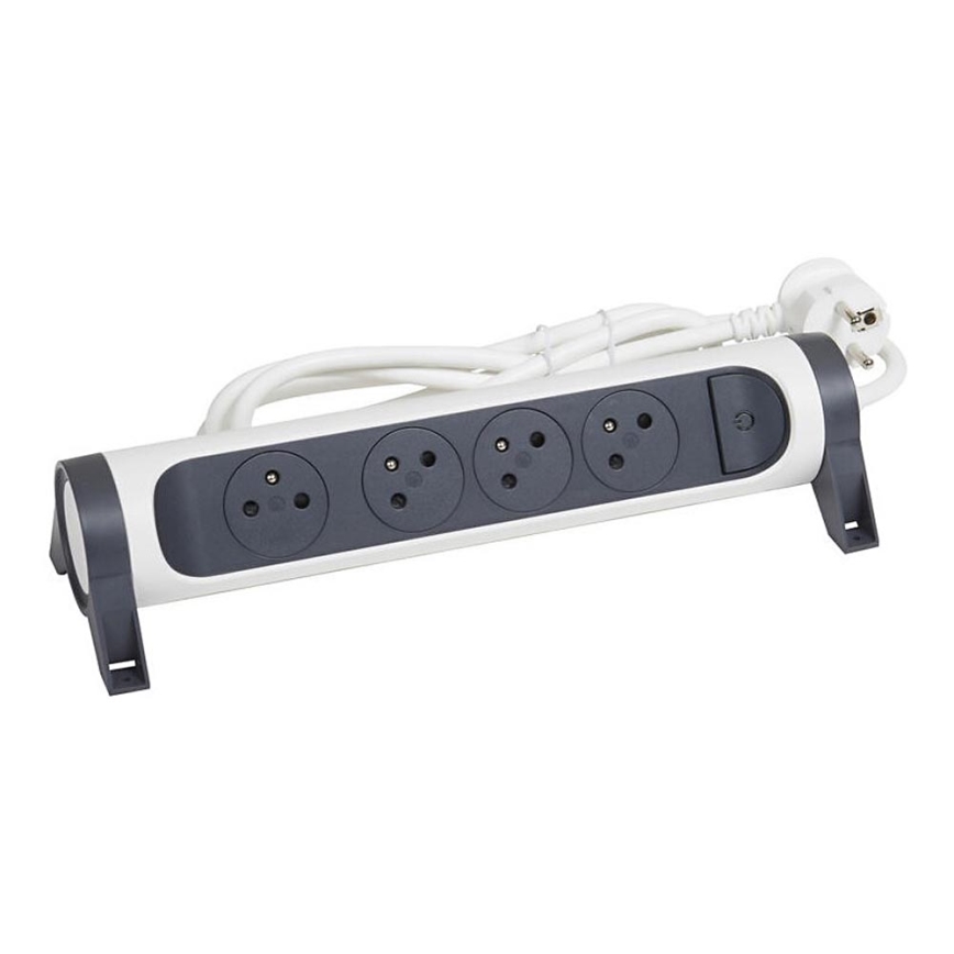 Legrand 049459 - Pikendusjuhe lülitiga 4Z Tüüp E 3m