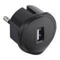 Legrand 50681 - USB adapter pistikupessa 230V/1,5A must