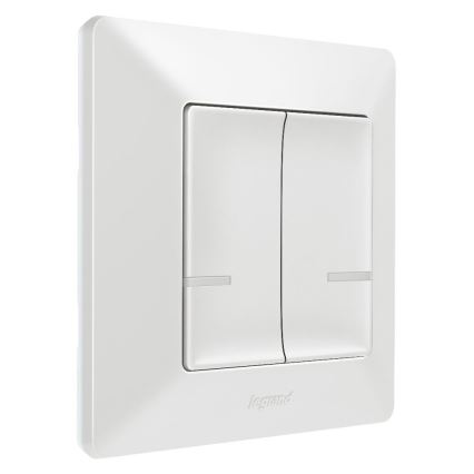 Legrand 752187- Nutikas juhtmevaba 2 nupuga lüliti VALENA 1xCR2032 Wi-Fi IP40