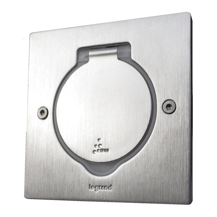 Legrand 89700 - Põrandapistikupesa raam PLATINUM 2M IP44 roostevaba