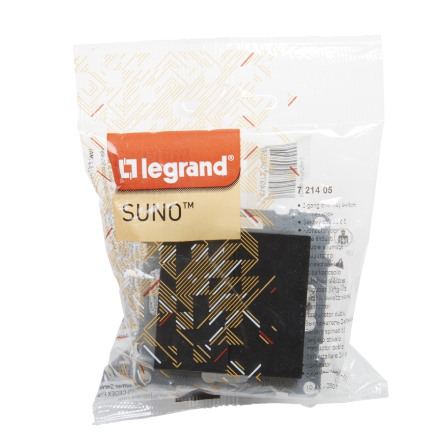 Legrand - Kahekordne seerialüliti nr 5 raamita SUNO must