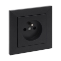 Legrand - Kodune pistikupesa raamiga SUNO 250V must