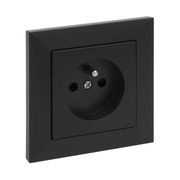 Legrand - Kodune pistikupesa raamiga SUNO 250V must