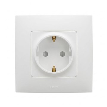 Legrand - Kodune SCHUKO-pistikupesa NILOE raamiga 250V valge