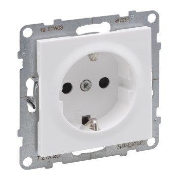 Legrand - Kodune SCHUKO pistikupesa raamita SUNO 250V valge