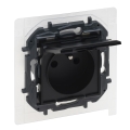 Legrand - Kodune välispistikupesa ilma raamita NILOE STEP 250V IP44 must
