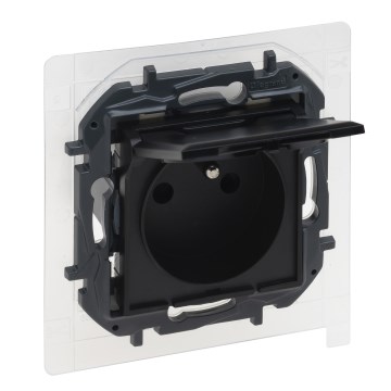 Legrand - Kodune välispistikupesa ilma raamita NILOE STEP 250V IP44 must