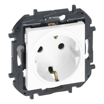 Legrand - Pistikupesa SCHUKO raamita NILOE STEP 250V valge