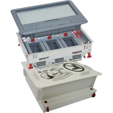 LEGRAND - Põrandakarp betooni jaoks 12 moodulid (6 seadmed 45x45)