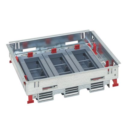 LEGRAND - Põrandakarp topeltpõrandale 18 moodulid (9 seadmed 45x45)